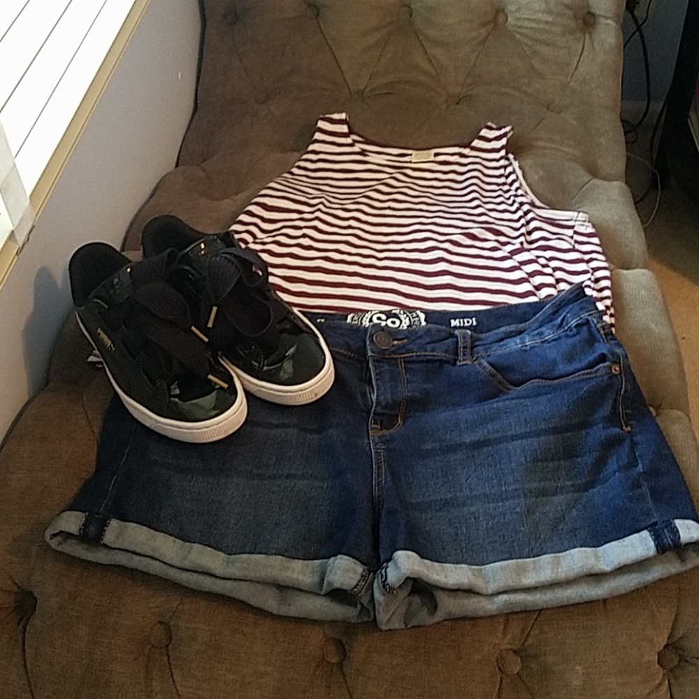 SO MIDI jean shorts